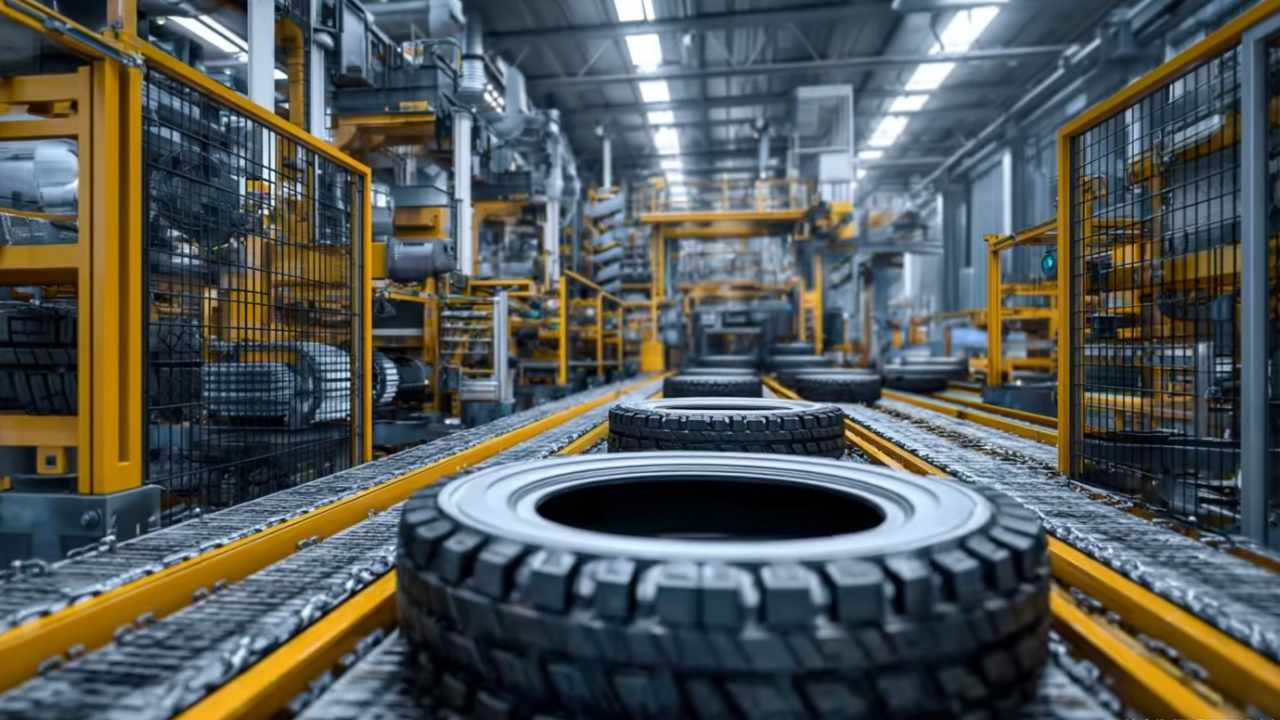 Moderne Reifenfabrik in Serbien mit hochentwickelten Maschinen für Hubtrac-Reifen